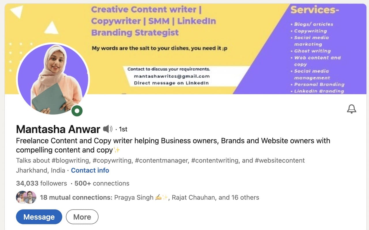 Create a Perfect Freelance Writer LinkedIn Profile